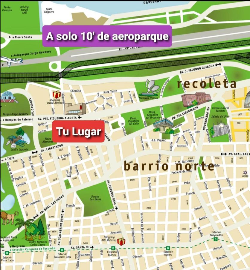 Palermo Chico Castex 2 Pax 10Min Aeroparque 100M Mater Dei Apartman Buenos Aires Kültér fotó